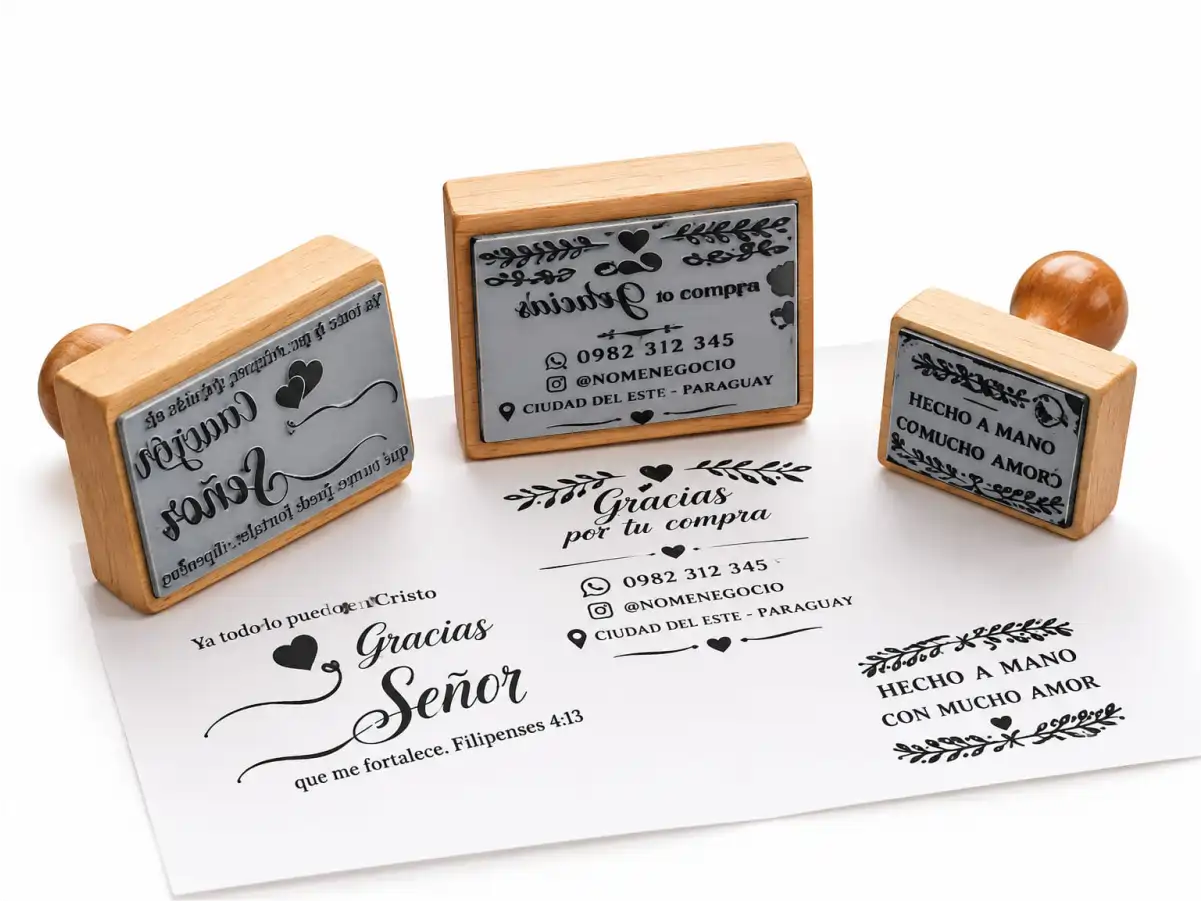 SELLOS MADERA PERSONALIZADOS